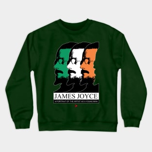 James Joyce as a Young Revolutionary Crewneck Sweatshirt